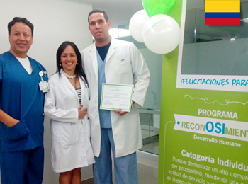 Grupo de médicos premiados